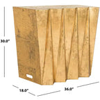 Gisela Hex Console - FOX3244A - Gold - Safavieh Couture