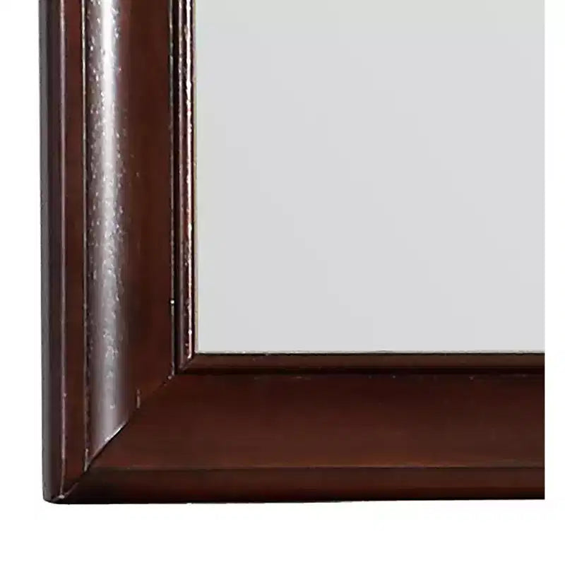 Passion Furniture LaVita 45 in. x 33 in. Modern Rectangle Framed Dresser Mirror