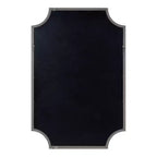 Kate and Laurel Hogan Specchio smerlato in MDF, 61 x 91 cm, Argento