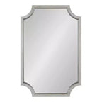 Kate and Laurel Hogan Specchio smerlato in MDF, 61 x 91 cm, Argento