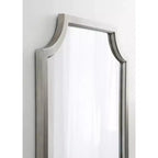 Kate and Laurel Hogan Specchio smerlato in MDF, 61 x 91 cm, Argento