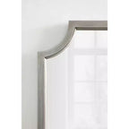 Kate and Laurel Hogan Specchio smerlato in MDF, 61 x 91 cm, Argento