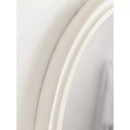 Kate and Laurel Mansell Oval Framed Wall Mirror, 24x30, White