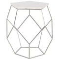 Abella Pentagon Accent Table - FOX4515 - Silver - Safavieh Couture