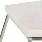 Tavolino con accenti a forma di pentagono Abella - FOX4515 - Argento - Safavieh Couture