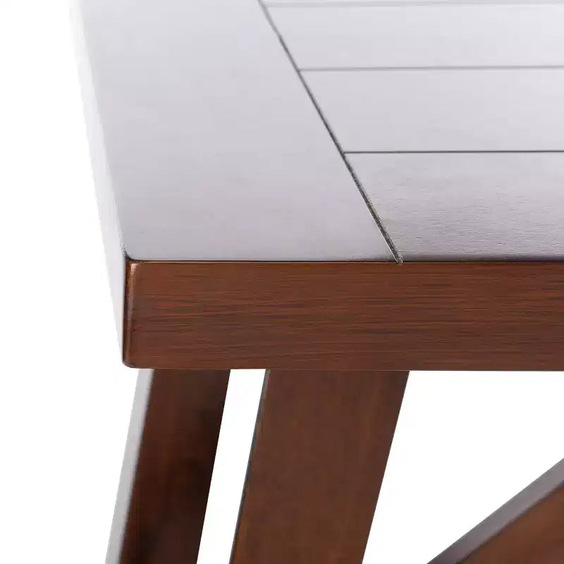 Ainslee Rectangle Dining Table - DTB9217A - Brown - Safavieh