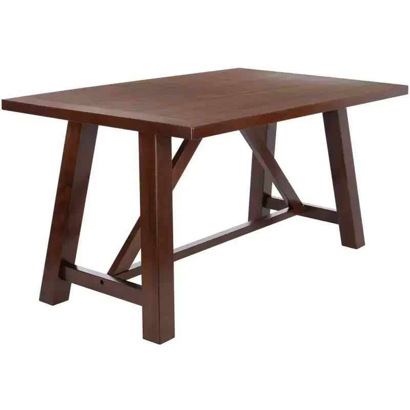Ainslee Rectangle Dining Table - DTB9217A - Brown - Safavieh