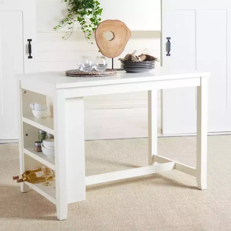 Aero Rectangle Counter Table - DTB9218 - White - Safavieh