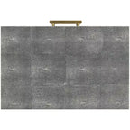 Tavolino Nour Faux Shagreen - SFV1520B - Nero - Safavieh Couture