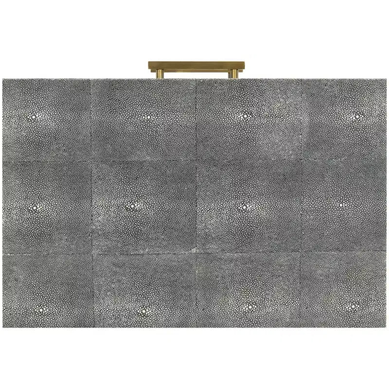 Tavolino Nour Faux Shagreen - SFV1520B - Nero - Safavieh Couture
