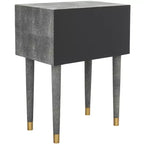 Tavolino Nour Faux Shagreen - SFV1520B - Nero - Safavieh Couture