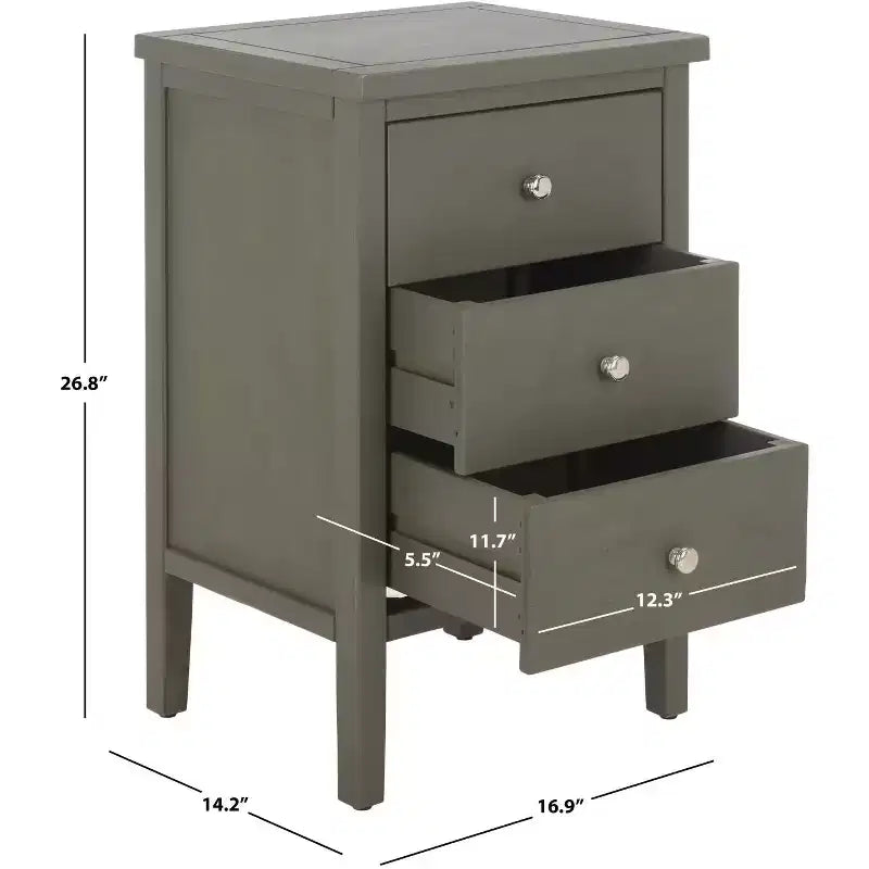 Deniz Nightstand With Storage - AMH6628 - Safavieh Couture