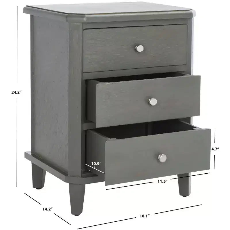 Joe Nightstand Withstorage Drawers - AMH6629 - Safavieh Couture