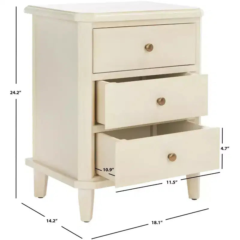 Joe Nightstand Withstorage Drawers - AMH6629 - Safavieh Couture