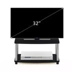 Furinno Industrial TV Stands Media Entertainment Center with 2-tier Open Storage Shelves