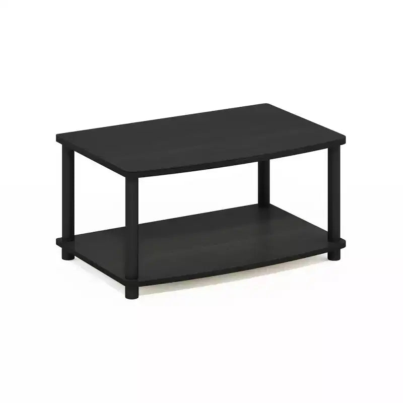Furinno Industrial TV Stands Media Entertainment Center with 2-tier Open Storage Shelves