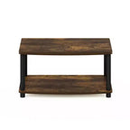 Furinno Industrial TV Stands Media Entertainment Center with 2-tier Open Storage Shelves
