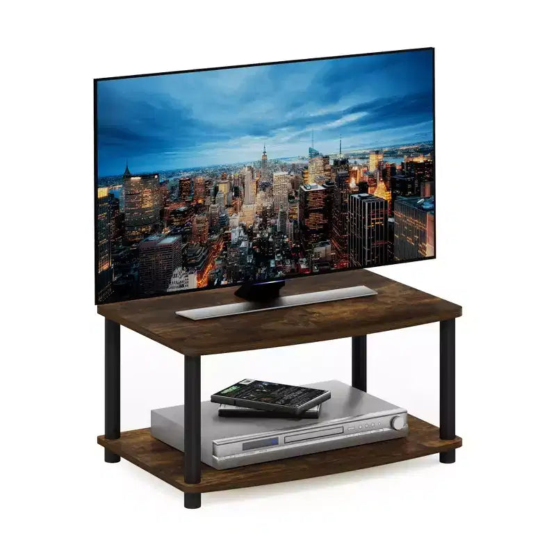 Furinno Industrial TV Stands Media Entertainment Center with 2-tier Open Storage Shelves