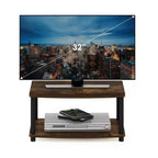 Furinno Industrial TV Stands Media Entertainment Center with 2-tier Open Storage Shelves