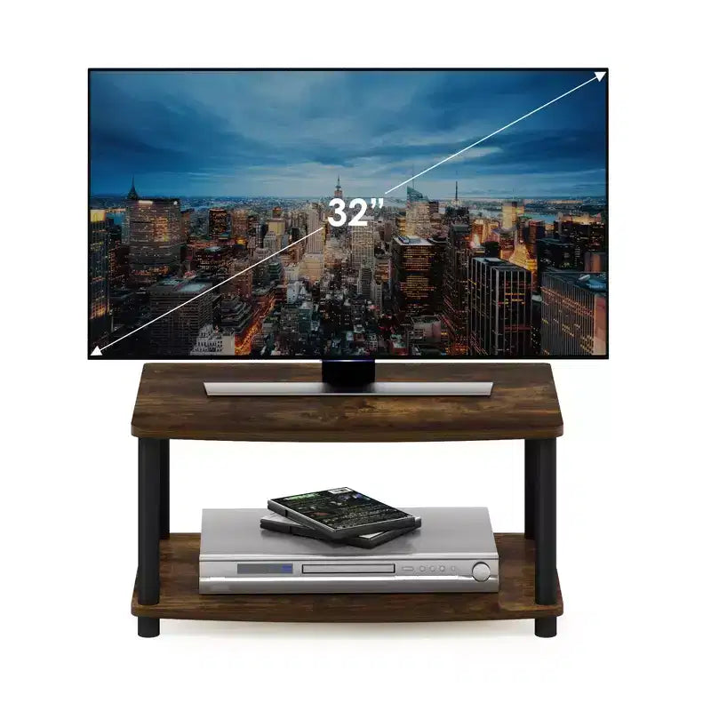 Furinno Industrial TV Stands Media Entertainment Center with 2-tier Open Storage Shelves
