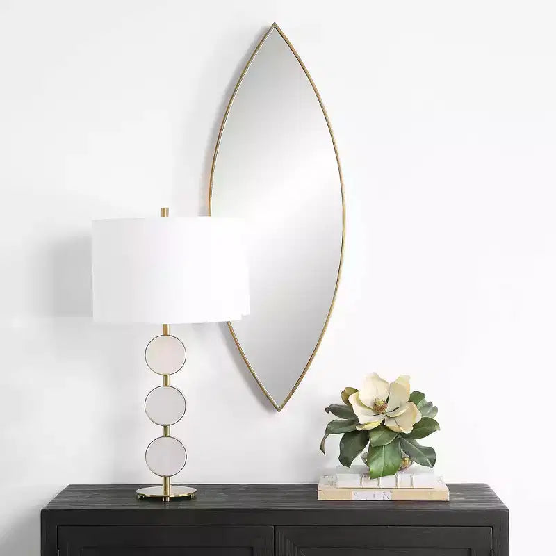 Uttermost Ellipse Golden Bronze 14 x 39 3/4 Wall Mirror