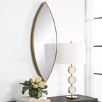 Uttermost Ellipse Golden Bronze 14 x 39 3/4 Wall Mirror