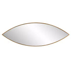 Uttermost Ellipse Golden Bronze 14 x 39 3/4 Wall Mirror