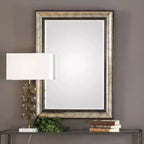 Uttermost Shefford Silver and Bronze 31 x 43 Rectangular Wall Mirror