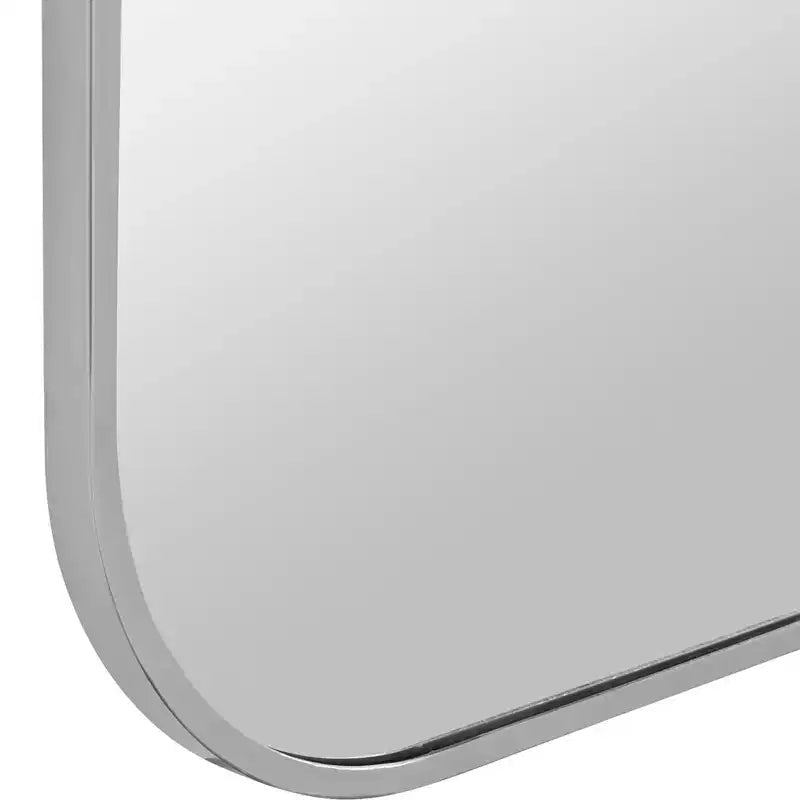 Uttermost Taft 41 x 21 Polished Nickel Rectangular Wall Mirror