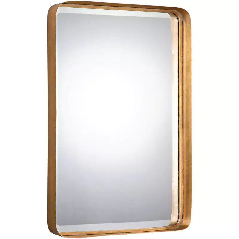Uttermost Crofton Gold Leaf 20 1/4 x 30 1/4 Wall Mirror