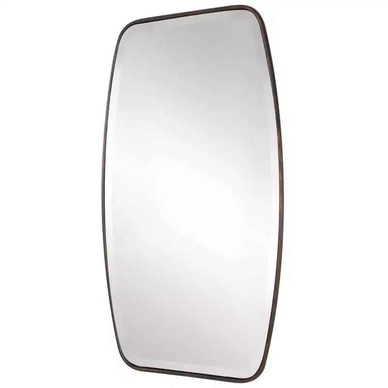 Uttermost Rectangular Vanity Accent Wall Mirror Modern Beveled Dark Bronze Frame 21 1/4 Wide for Bathroom Bedroom Living Room