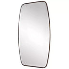 Uttermost Rectangular Vanity Accent Wall Mirror Modern Beveled Dark Bronze Frame 21 1/4 Wide for Bathroom Bedroom Living Room