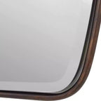 Uttermost Rectangular Vanity Accent Wall Mirror Modern Beveled Dark Bronze Frame 21 1/4 Wide for Bathroom Bedroom Living Room