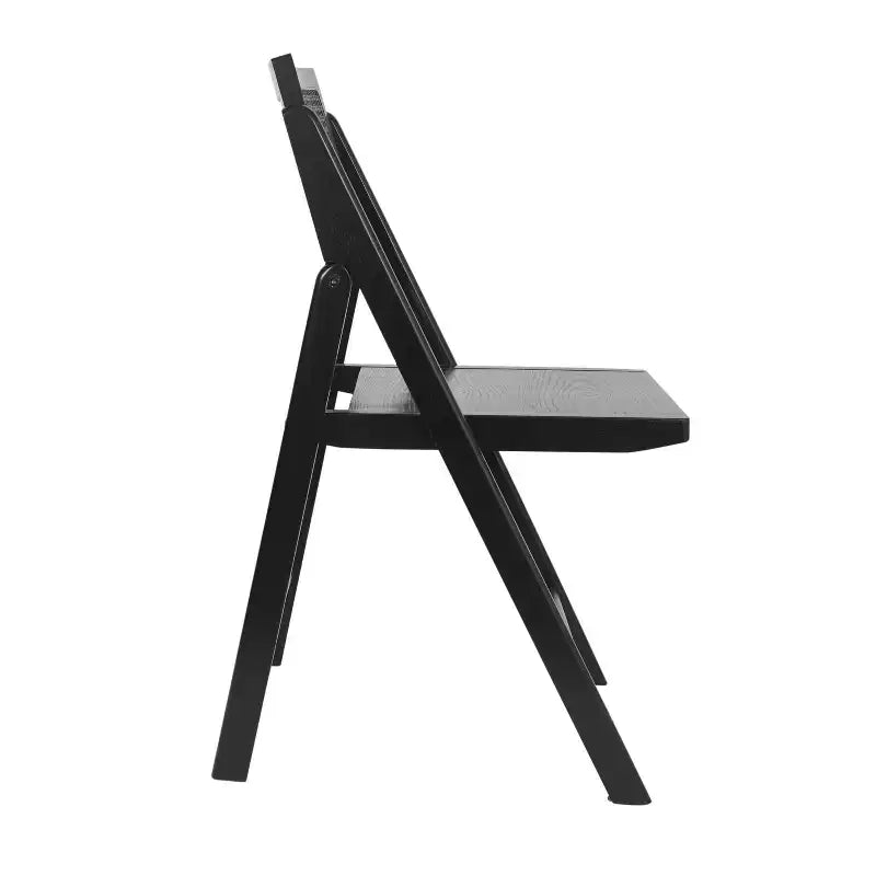 Flash Furniture Galene Set of 2 Cane Rattan Folding Chairs with Solid Wood Frame and Seat and Ventilated Back, Perfect for Events or Additional Seating