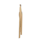 Flash Furniture Galene Set of 2 Cane Rattan Folding Chairs with Solid Wood Frame and Seat and Ventilated Back, Perfect for Events or Additional Seating
