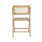 Flash Furniture Galene Set of 2 Cane Rattan Folding Chairs with Solid Wood Frame and Seat and Ventilated Back, Perfect for Events or Additional Seating