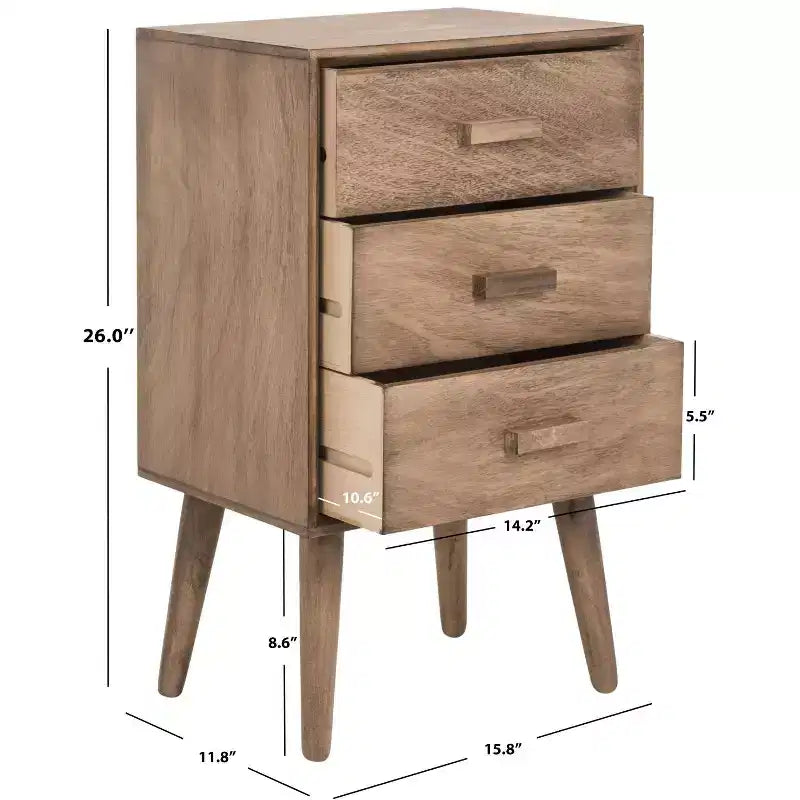 Tavolino con 3 Cassetti Pomona - CHS5700 - Safavieh