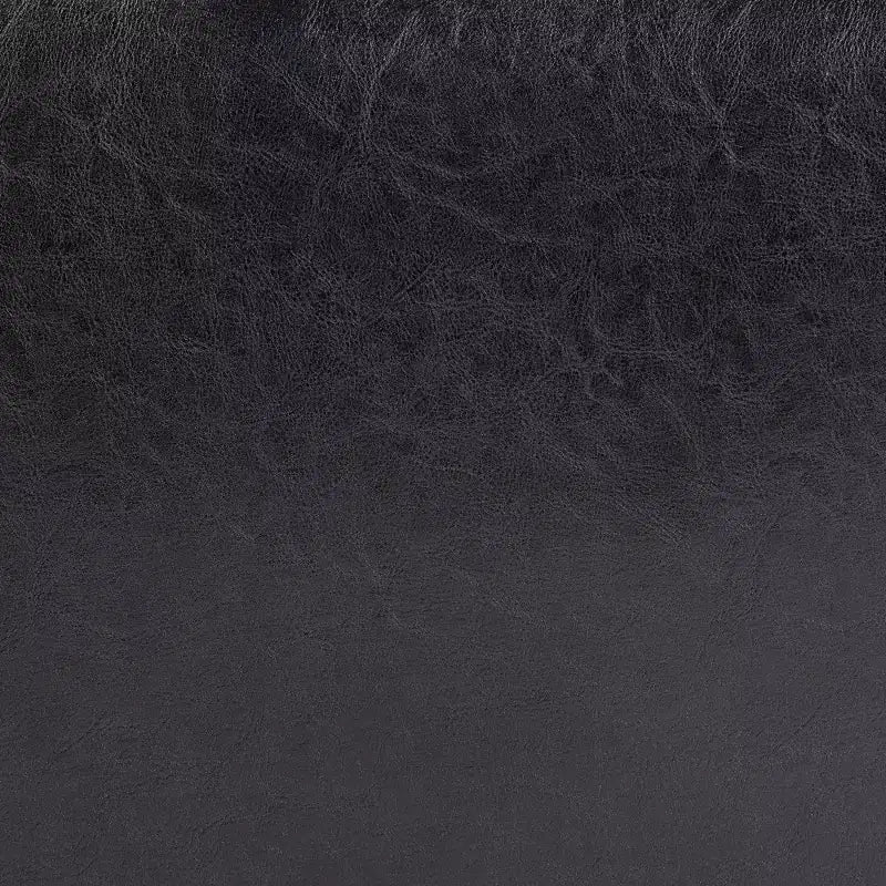 Full Leather Ottoman with Rounded Sides - Baxton Studio