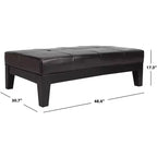 Jordan Cocktail Ottoman - HUD4066 - Safavieh Couture
