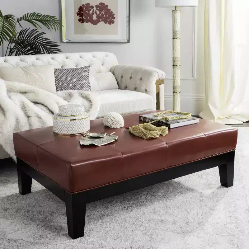 Jordan Cocktail Ottoman - HUD4066 - Safavieh Couture