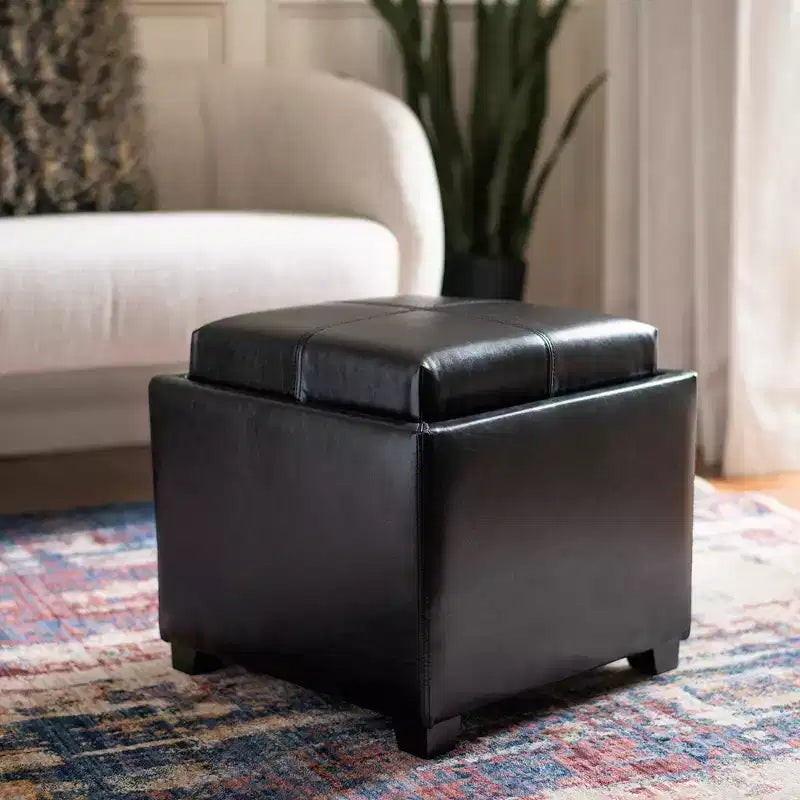 Harrison Pouf con vassoio singolo - HUD8233 - Safavieh Couture