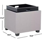 Harrison Pouf con vassoio singolo - HUD8233 - Safavieh Couture