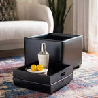 Harrison Pouf con vassoio singolo - HUD8233 - Safavieh Couture