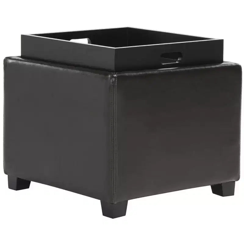 Harrison Pouf con vassoio singolo - HUD8233 - Safavieh Couture