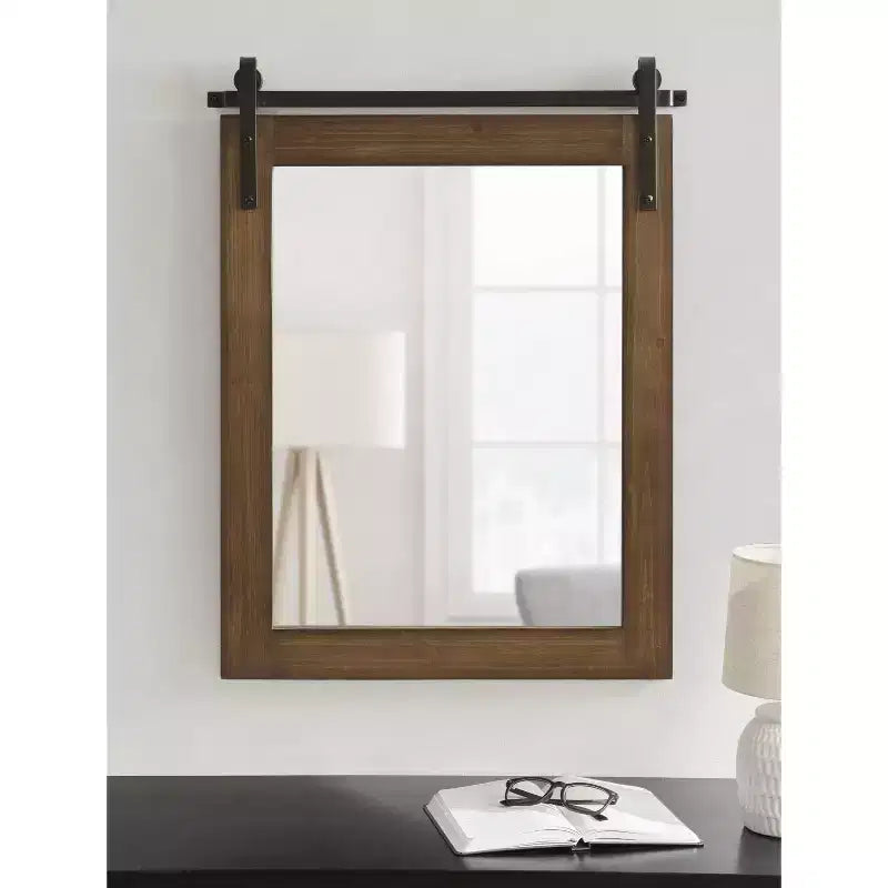 Kate and Laurel Cates Rustic Wall Mirror
