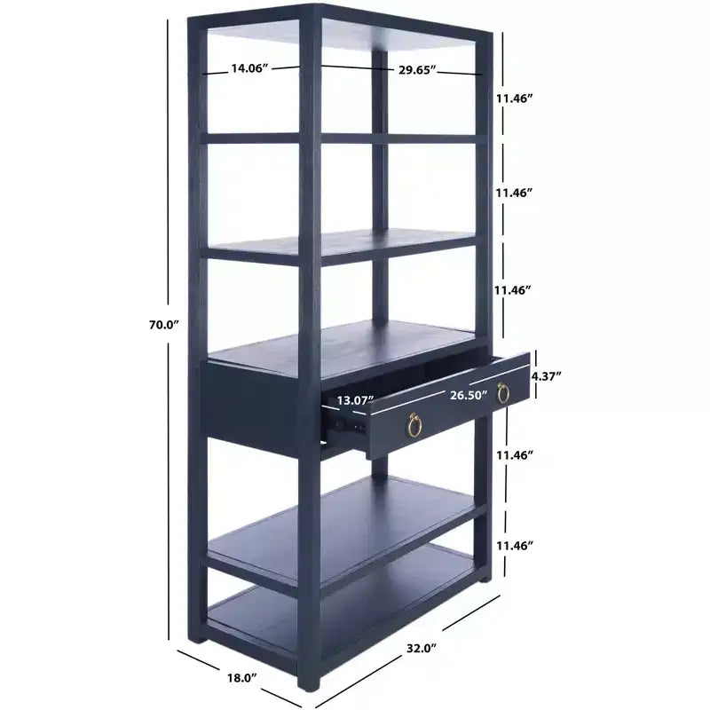 Johni Etagere a 1 Cassetto e 5 Ripiani - ETG9200 - Safavieh