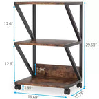 Carrello a 3 ripiani Lantine con ruote
