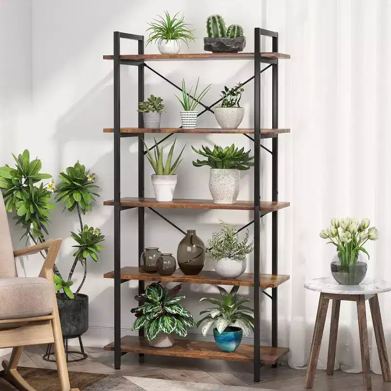 Lantine 63 5-Tier Open Etagere Bookcase