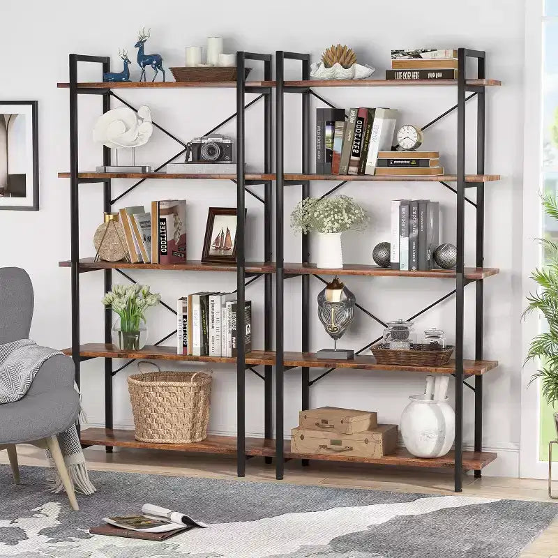 Lantine 63 5-Tier Open Etagere Bookcase