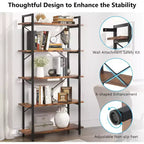 Lantine 63 5-Tier Open Etagere Bookcase